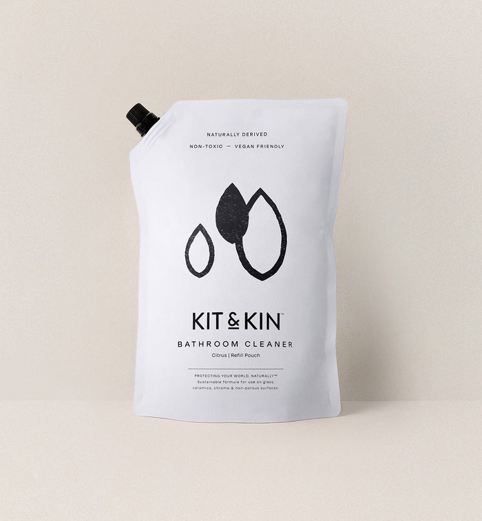 Kit & Kin non-toxic bathroom cleaner refill bundle, plant-based