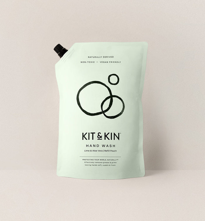 Kit & Kin non-toxic eco hand wash for natural, plant-based hand cleansing that’s gentle on skin