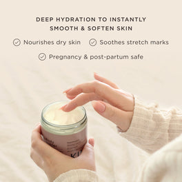 Kit & Kin Hydrating body butter for dry skin, stretch marks and everyday skin care, suitable for pregnancy and post-partum use