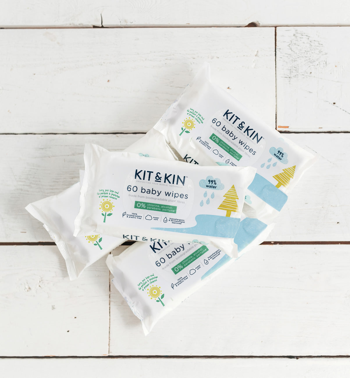 Kit and Kin Biodegradable Baby Wipes